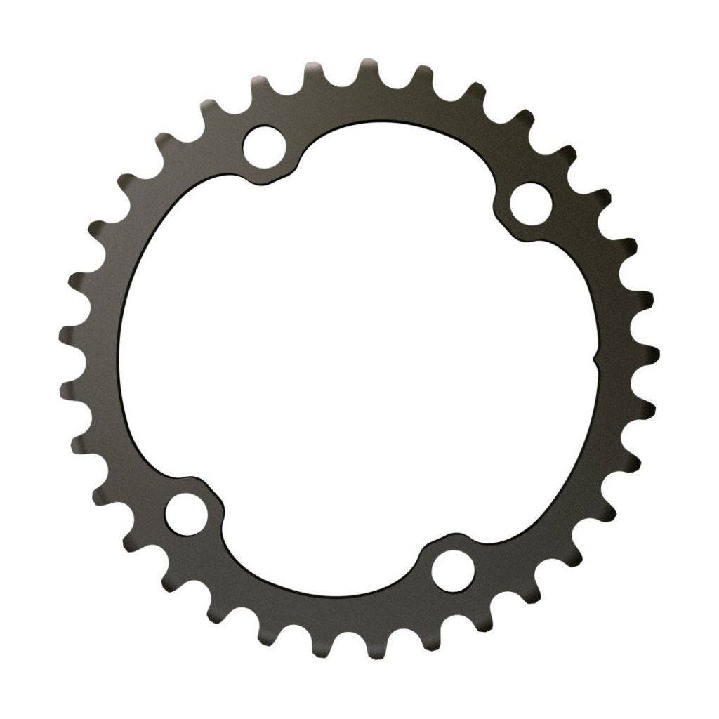 Sram Force 12-speed kettingblad 30T Blast Black, breed 94mm, voor racefiets, zwart metalen kettingblad op achtergrond
