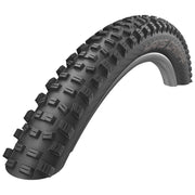 Zwarte Schwalbe Hans Dampf Performance MTB-vouwband 27.5 x 2.35 inch op een fiets.