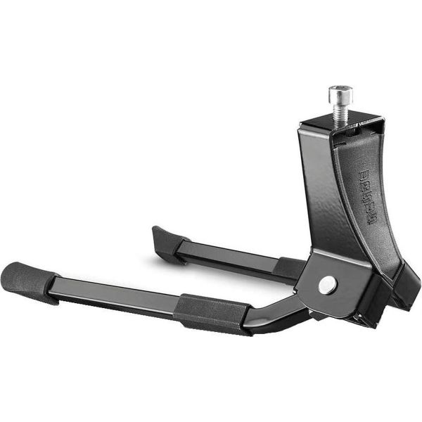 Zwarte Ursus Hopper 26" middenstandaard met 2-poot ontwerp en 275 mm lengte, zichtbaar op de afbeelding.