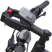 Zwarte KLICKfix E Adapterverlenger van 25 mm, set van 2, geschikt voor fietsaccessoires en montages.