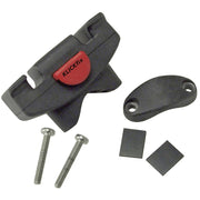 Klickfix Caddy stuuradapter op stuurpen Ø22-36 mm, zwart, bevestiging voor fietsaccessoires, zichtbaar op stuur en stuurpen.