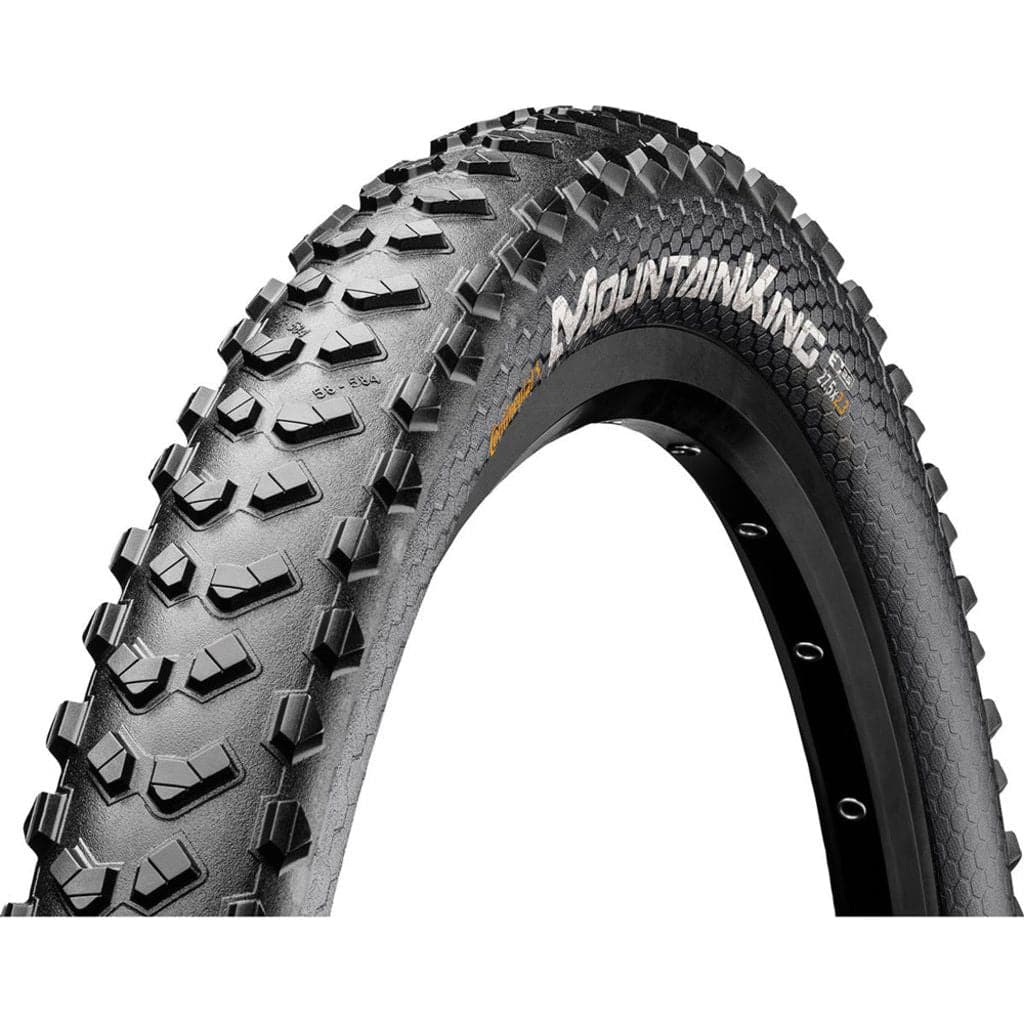 Zwarte MTB buitenband 27.5 inch Continental Mountain King III Sport 58-584 met profiel voor off-road gebruik