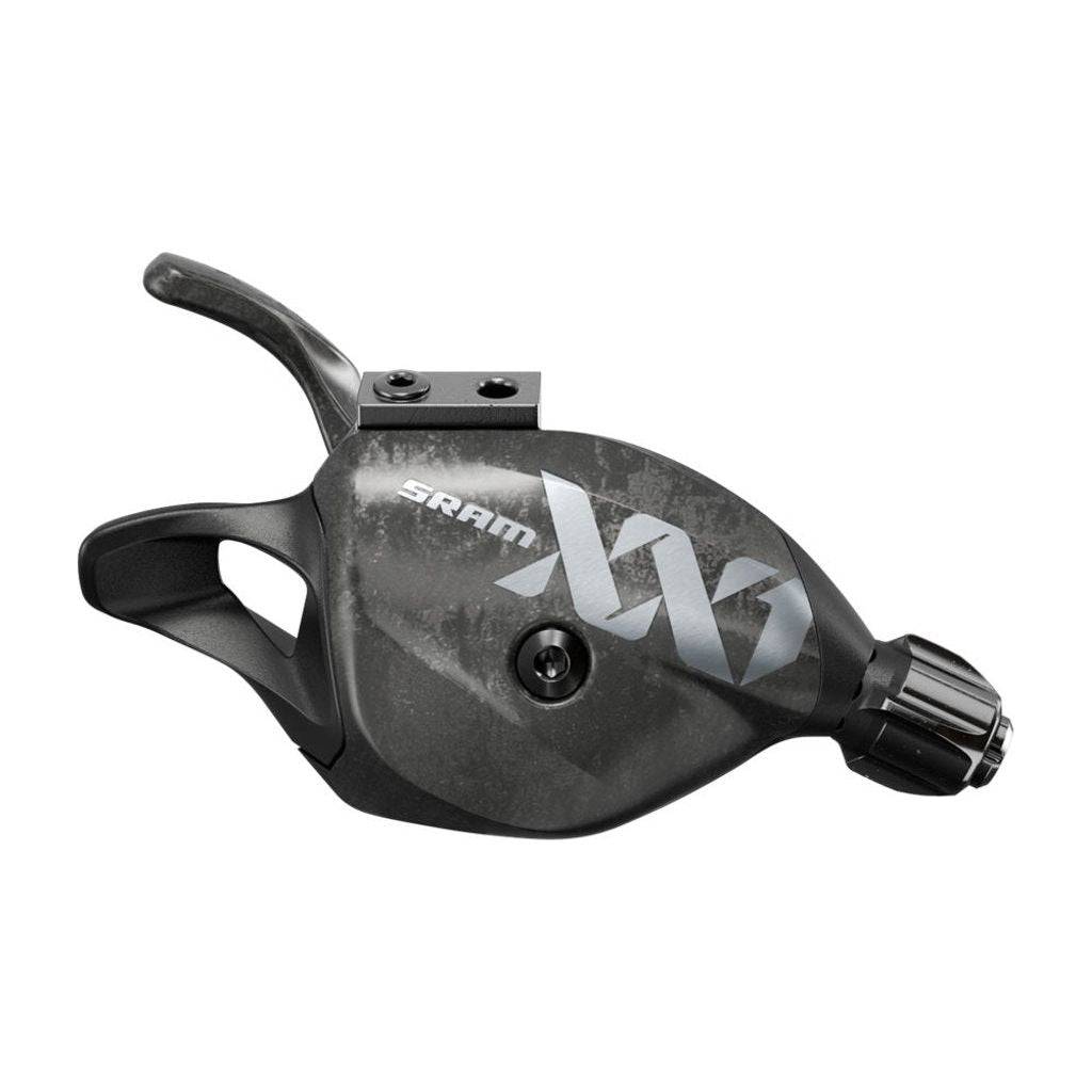 Sram XX1 Eagle 12-speed achterderailleur shifter, zwart met bedieningsknoppen voor snelle schakeling
