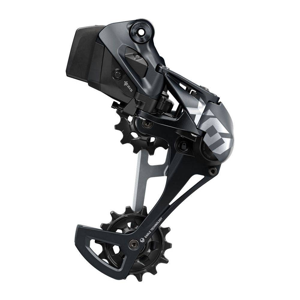 Sram X01 Eagle AXS achterderailleur 12V, zwart carbon, voor mountainbikes, met maximale 52T tandwiel compatibiliteit