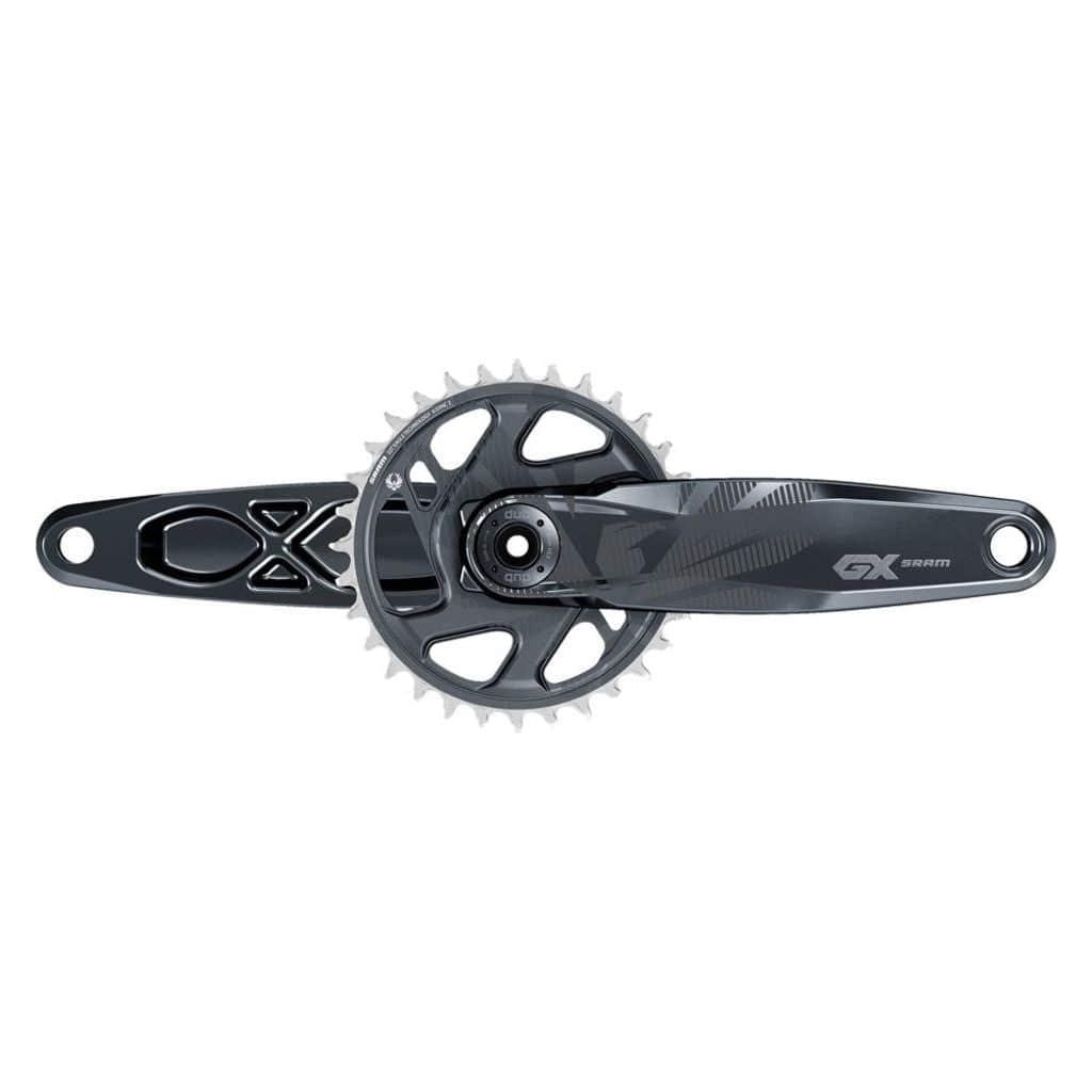 Sram GX Eagle Dub 12V gravel crankstel met 32 tanden en 175 mm crankarm, zichtbaar op de afbeelding.
