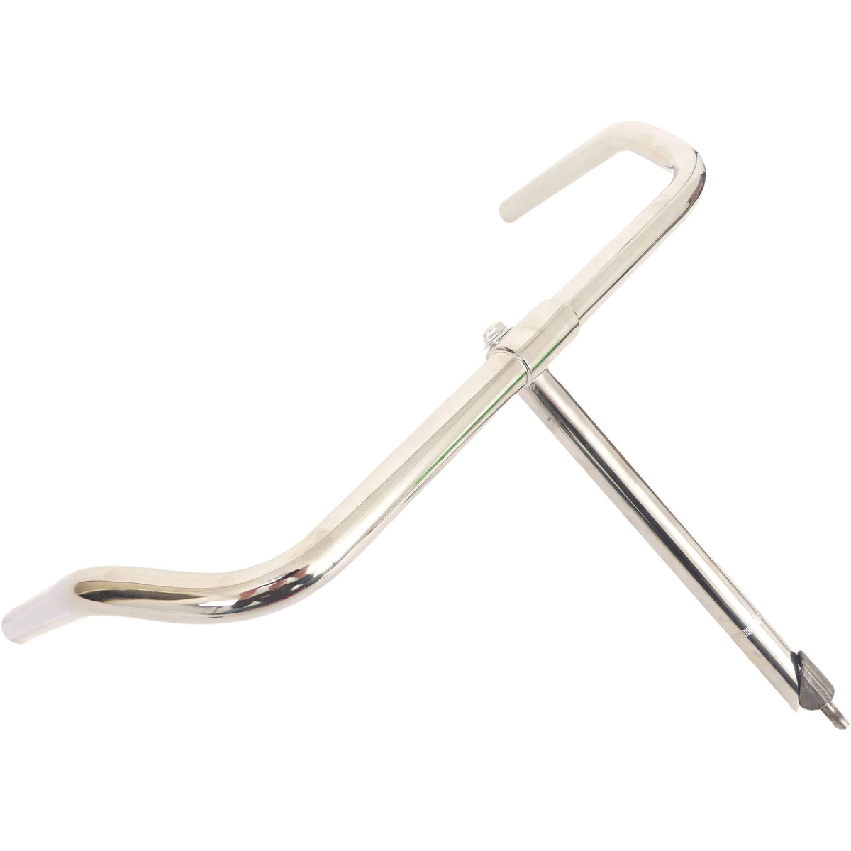Ergotec Tour stuurbocht Ø22,2 mm, 525 mm, chroom, oud-Hollands model, zichtbaar op het product.