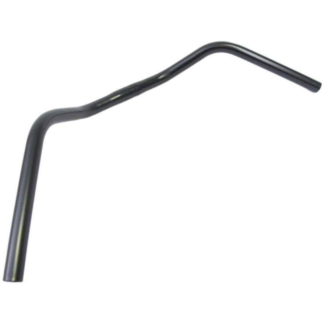 Zwart Ergotec Cruiser stuur 25,4 x 600 mm voor stadsfiets, geschikt voor comfortabele ritten en stadsvervoer.