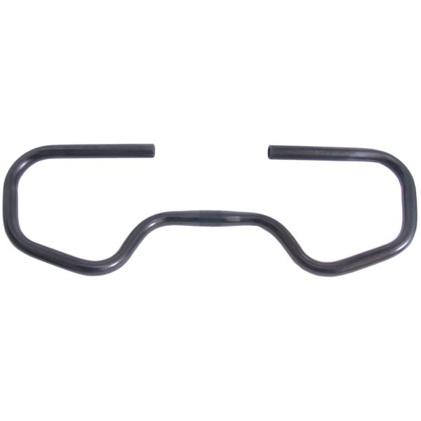 Kalloy stadsfiets stuur, aluminium, 25,4 mm diameter, 595 mm breed, geschikt voor trekking en stadsfietsen.