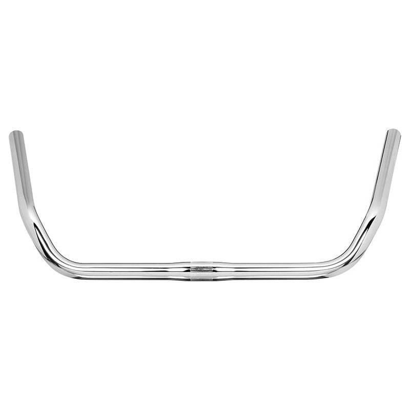 Ergotec stadsfiets stuur Ø25,4 mm x 535 mm in chroom, zichtbaar op de afbeelding, geschikt voor stadsfietsen