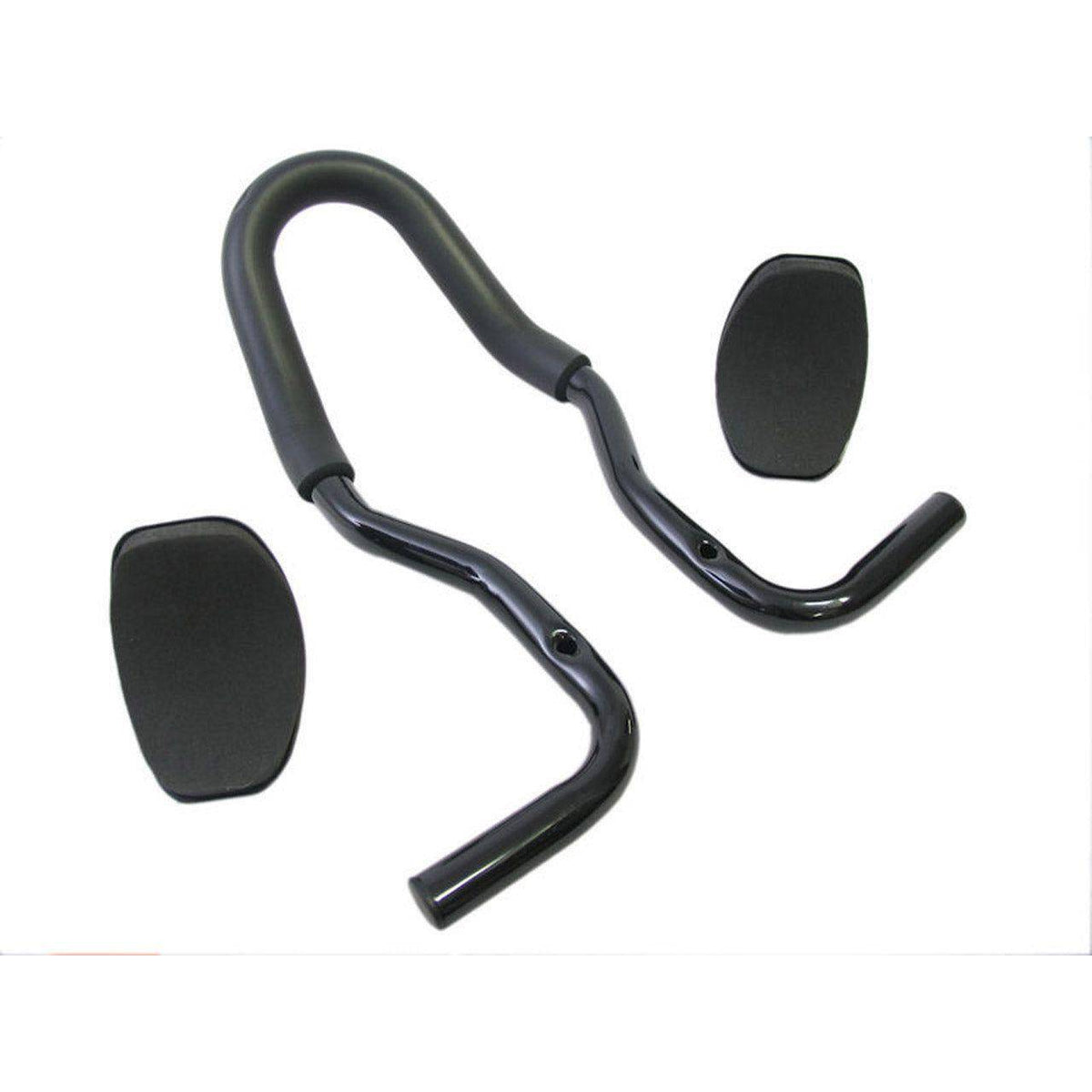 Zwart Tranz X Tri-Bar JD802 opzetstuur met schuim, 25,4 mm stuurdiameter, voor mountainbikes en racefietsen