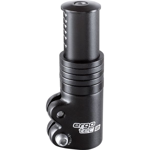 Ergotec stuurpen verlenger Ahead 3, 1-1/8 inch, gemaakt van lichtgewicht Al6061 T6, voor extra stuurlengte op fietsen