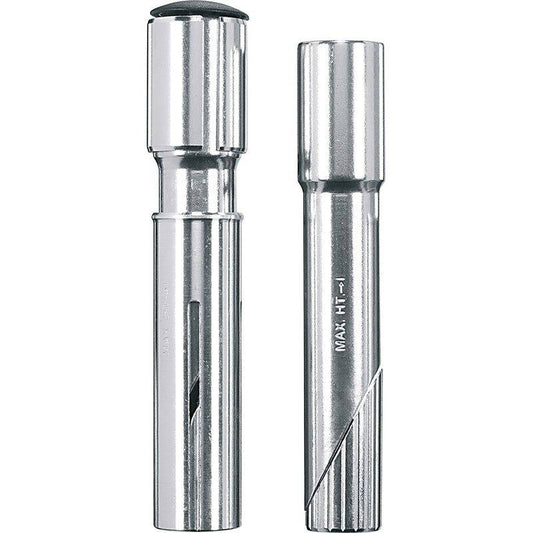 Stuurpen Ahead Adapter Ergotec Quill Voor 1" + 1 1/8" Vorken Met Draad - Zilver - Le Coq Wielerartikelen