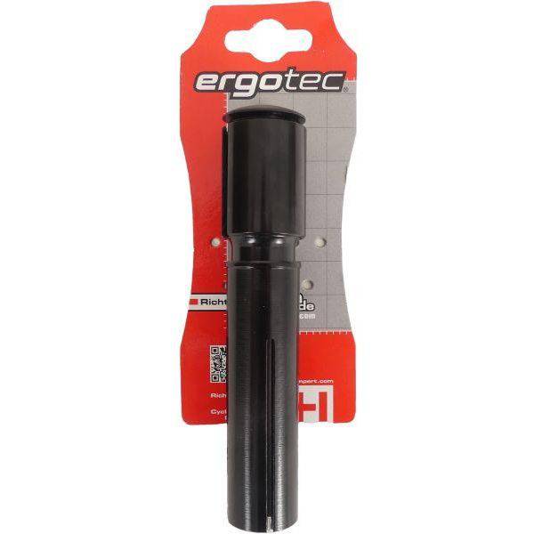 Ergotec Quill stuurpenadapter 1" + 1 1/8" Ahead zwart voor stuurpenaccessoires, zichtbaar in de afbeelding.