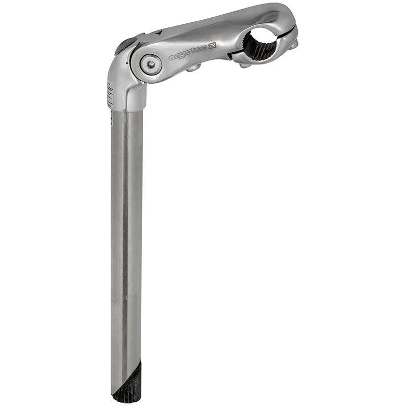 Ergotec Kobra verstelbare stuurpen van roestvrij staal, 22,2 mm, 300x90 mm, geschikt voor fietsbesturing.
