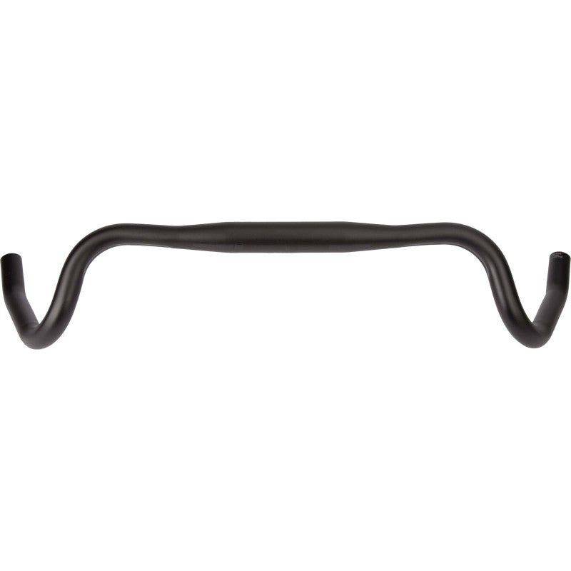 Zwart zandgestraald Ergotec Gravel Urban Adventure stuur van 31,8 mm voor gravel- en avontuurfietsen, stevig en comfortabel.