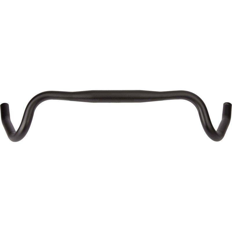Zwart zandgestraald Ergotec Gravel Urban Adventure stuur, 31,8 mm diameter, lengte 480/620 mm, geschikt voor gravel bikes