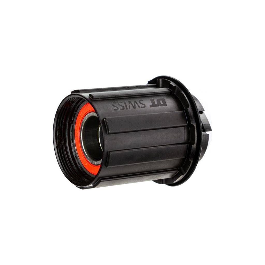 DT Swiss naafd body met 3-klauwen voor Shimano mountainbike, staal, duurzaam en geschikt voor stevige off-road ritten.