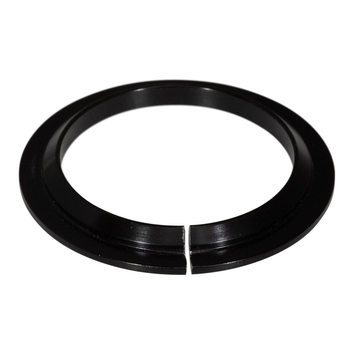 Zwarte vorkconus voor 11/8 inch Ø30mm, 45° hoek, geschikt als toebehoren voor fietsaccessoires van Elvedes.