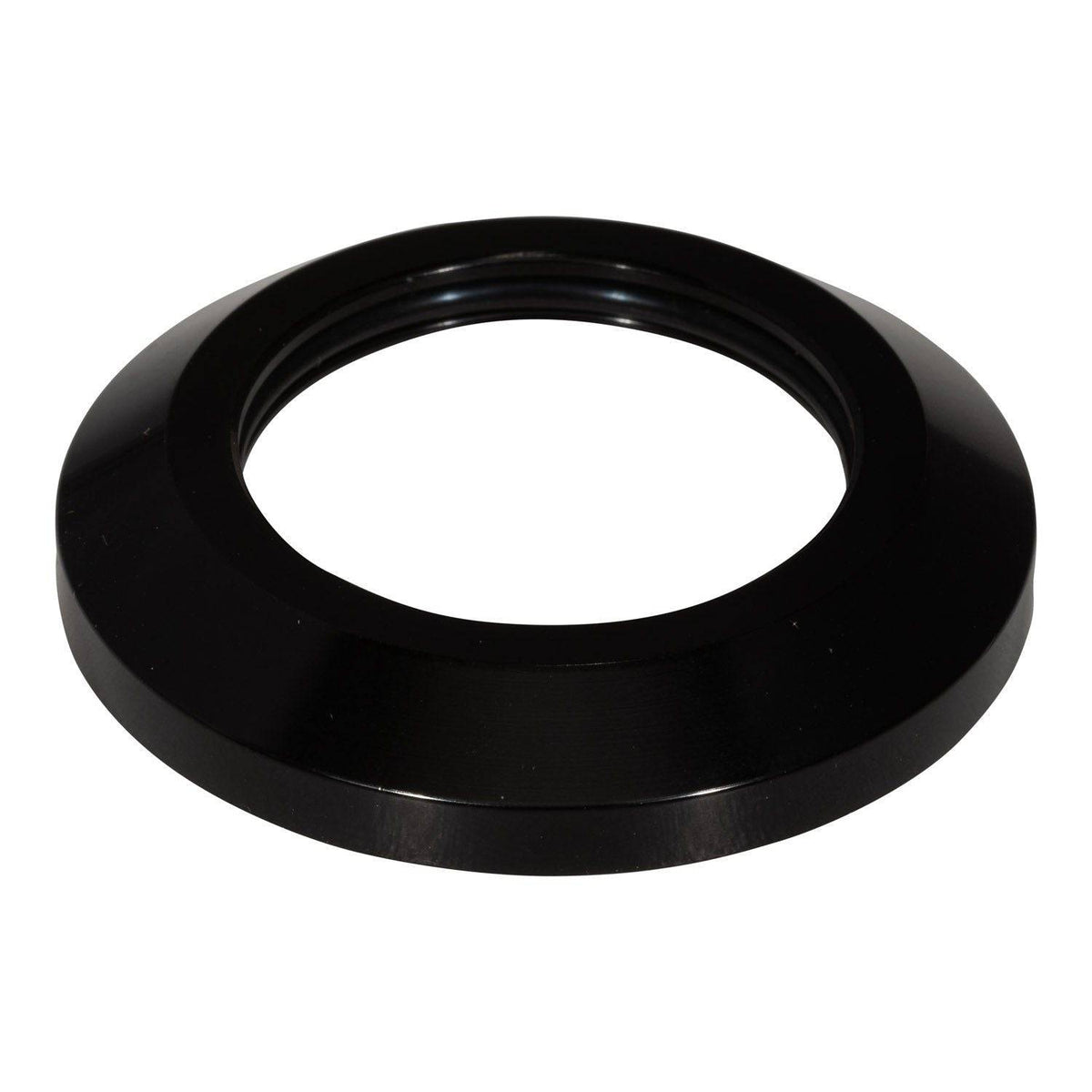 Zwarte bovenste ring voor 11/8 inch balhoofd van Elvedes, Ø46mm, geschikt voor fietsaccessoires, zichtbaar in de afbeelding.