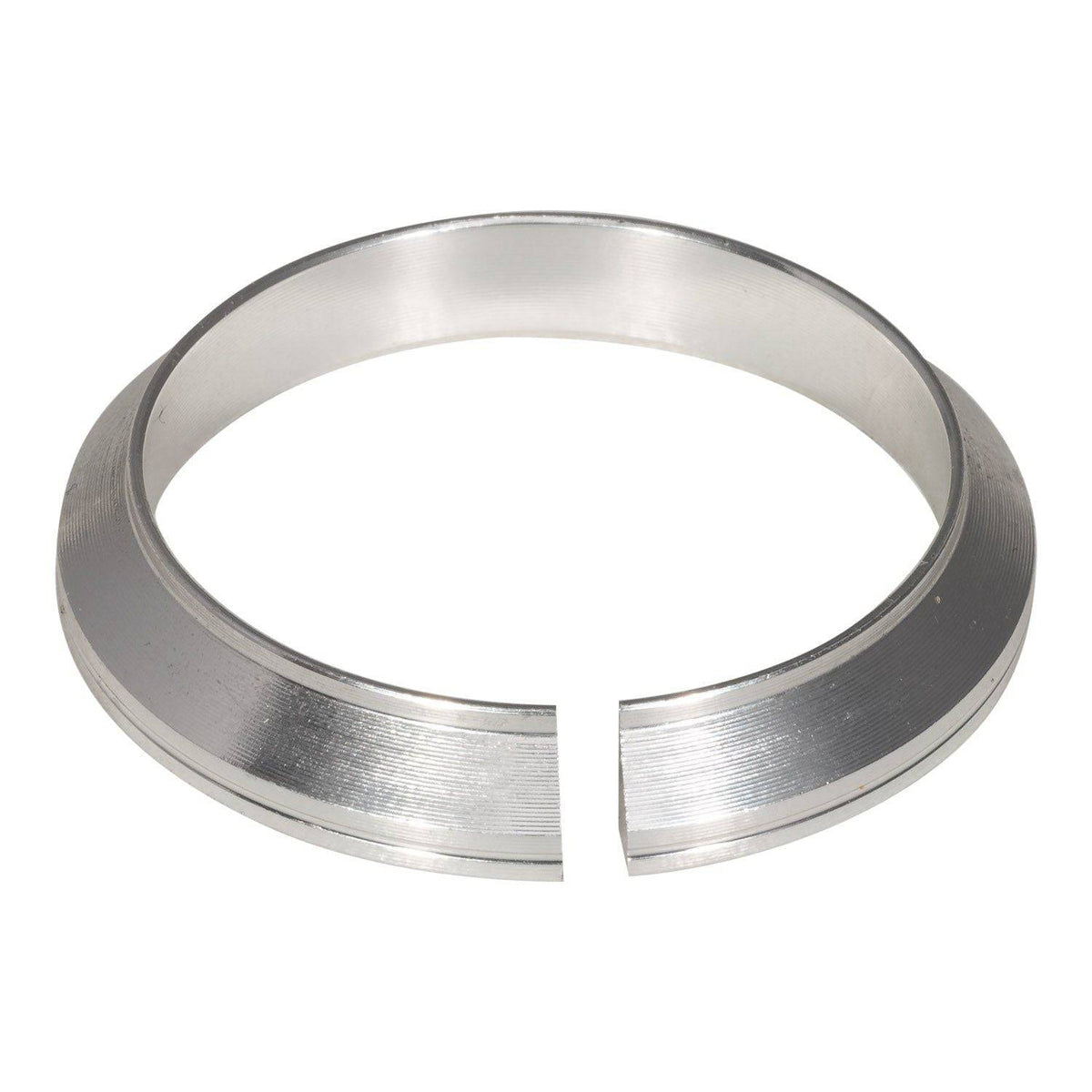 Zilveren Elvedes compressiering voor 1 1/8" balhoofd met 36° hoek en 5,8 mm hoogte, geschikt voor fietsbalhoofden