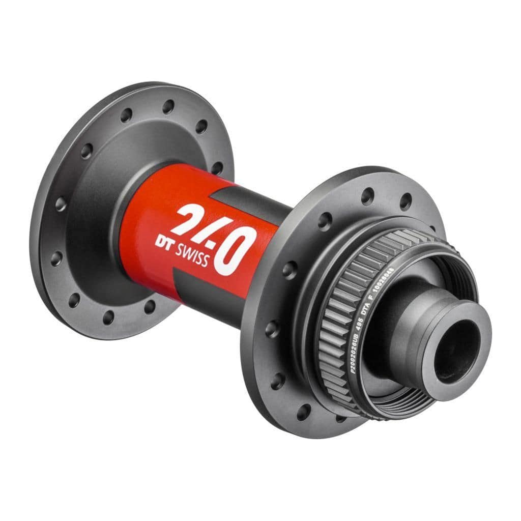 DT Swiss Naaf DT V 240 Race 28G Db Cl voornaaf met 100/12 montage, zwart, precisie en lichte constructie