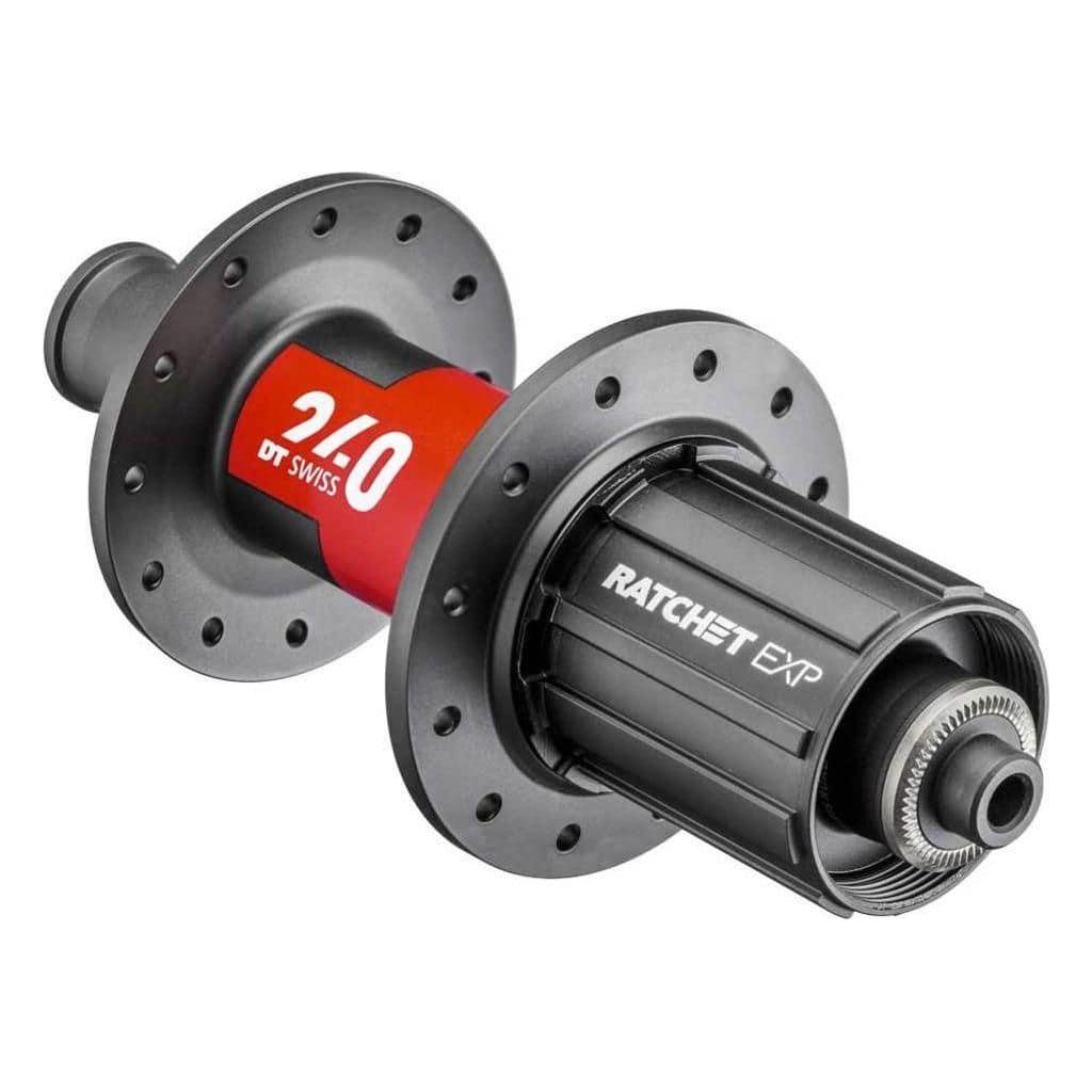 DT Swiss Naaf DT A 240 Race 24G achternaaf met 130/5 schroefdraad, zwart, voor racefietsen, zichtbaar met bevestigingspunt