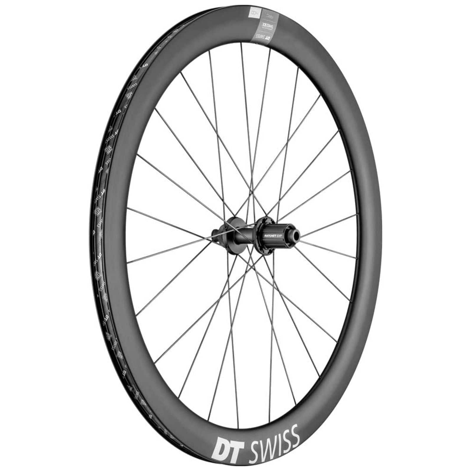 Achterwiel 28" DT Swiss ARC1400 Dicut 50 DB SH 10/11V Disc CL Carbon Zwart - Le Coq Wielerartikelen