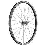 Zwart MTB voorwiel 29" DT Swiss XRC1501 Spline 30 Boost Disc CL Carbon met remschijf en naafmontage