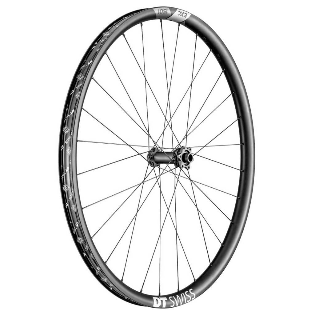 Voorwiel 27.5" DT Swiss EXC1501 Spline 30 Boost Disc IS Carbon zwart voor MTB fietsen