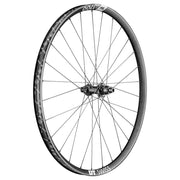 Zwart achterwiel voor MTB, 29 inch DT Swiss XM1700 Spline 30 XD, 11/12V Boost disc, aluminium velg, stevige en lichte bouw.