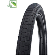 Zwarte Schwalbe 12-inch Road Cruiser buitenband zonder reflectie, K-Guard bescherming voor stadsfietsen