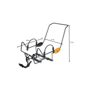 Steco Baby-Mee bagagedrageradapter inklapbaar in zwart voor fiets, eenvoudig te bevestigen en inklapbaar voor gebruiksgemak