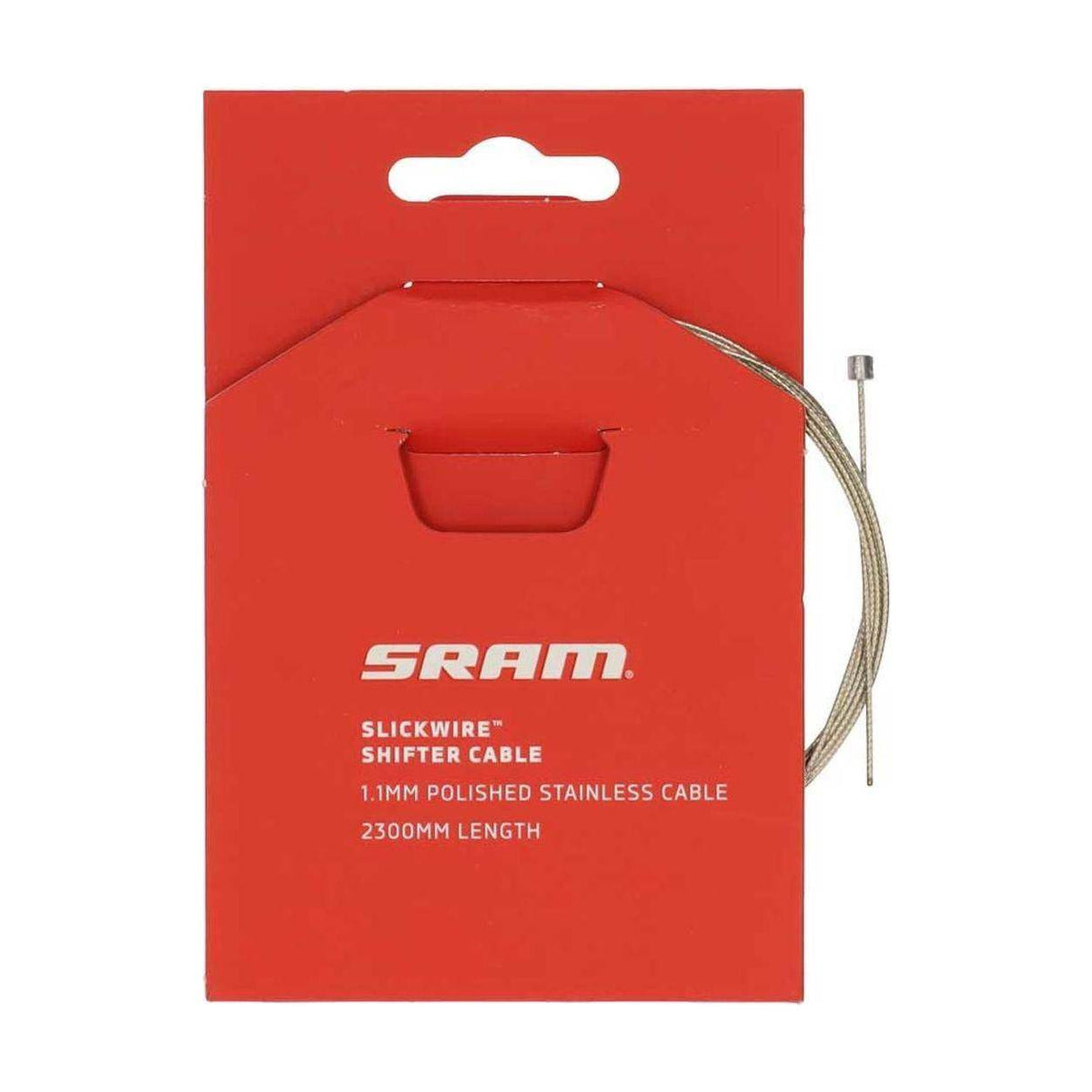 Sram binnenkabel Slickwire 2300mm, soepel en duurzaam voor fietsversnellingen, zichtbaar in de afbeelding.