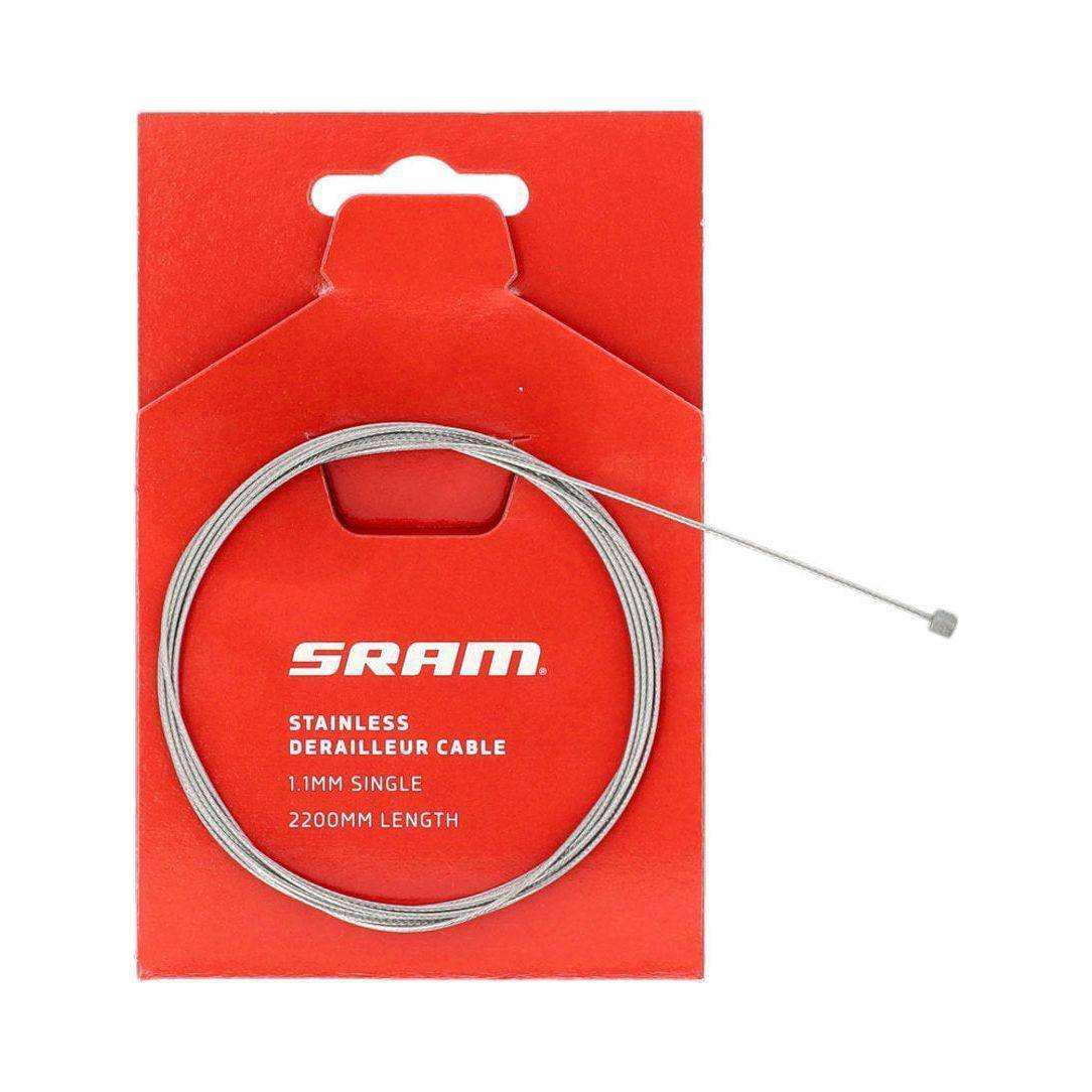 Sram binnenkabel 1.1 RVS voor derailleur en shifters, stevige en flexibele fietsremkabel met roestvrij stalen binnenkabel.