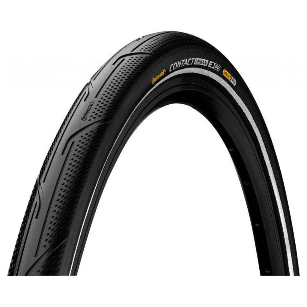 Zwarte 28-inch Continental Contact Urban SafetyPro E-bike buitenband met breaker voor stadsgebruik
