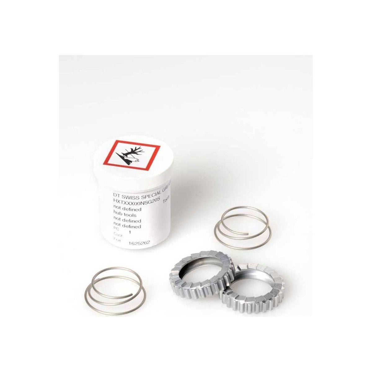 DT Swiss Naafd DT Servicekit Ratchet 18T SL, professioneel fietsnaaf onderdeel met ratchetmechanisme en 18 tandjes.