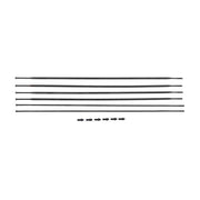 Zwart set van 6 DT Swiss HG1800 Spline 25 DB 27,5-inch spaken voor voor- en achterwiel, geschikt voor mountainbike.