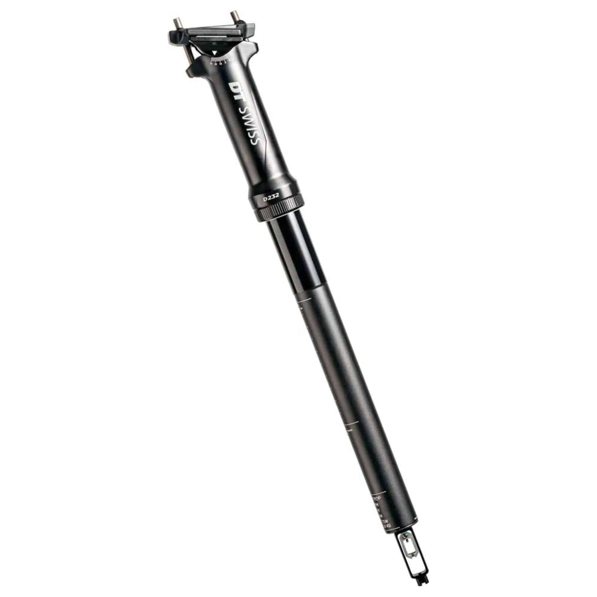 Zadelpen DT Swiss D232 Dropper 27.2x400mm 60mm Drop Aluminium Zwart - Le Coq Wielerartikelen
