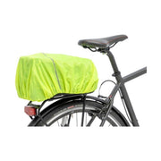 Zwarte New Looxs sportstassen met racktime bagagedragertas, kleine trunkbag met 13 liter capaciteit, zichtbaar met verstelbare riem