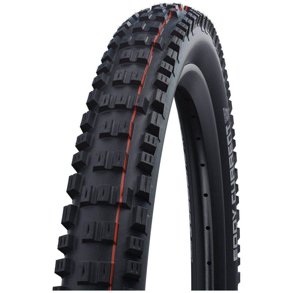 Zwarte Schwalbe Eddy Current MTB buitenband 27.5" vooraan, Vouwband, ADDIX Soft, Super Trail, 65-584, geschikt voor mountainbiken