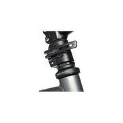 Zwarte Satori stuurpenverlenger Easy Up 1-1/8" voor verstelbare stuurverlenging op een fiets.