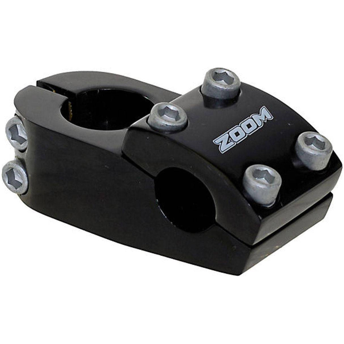 Zoom A-Head stuurpen voor BMX, zwart, 28,6 mm diameter, 50 mm lengte en 22,2 mm stuurbuis, zichtbaar in de afbeelding.