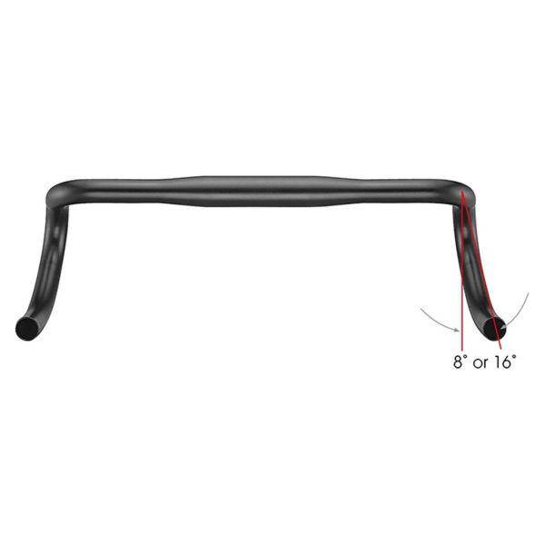 Satori Stuur X-Race Aero Ø31.8Mm / B=400Mm - Mat Zwart - Le Coq Wielerartikelen
