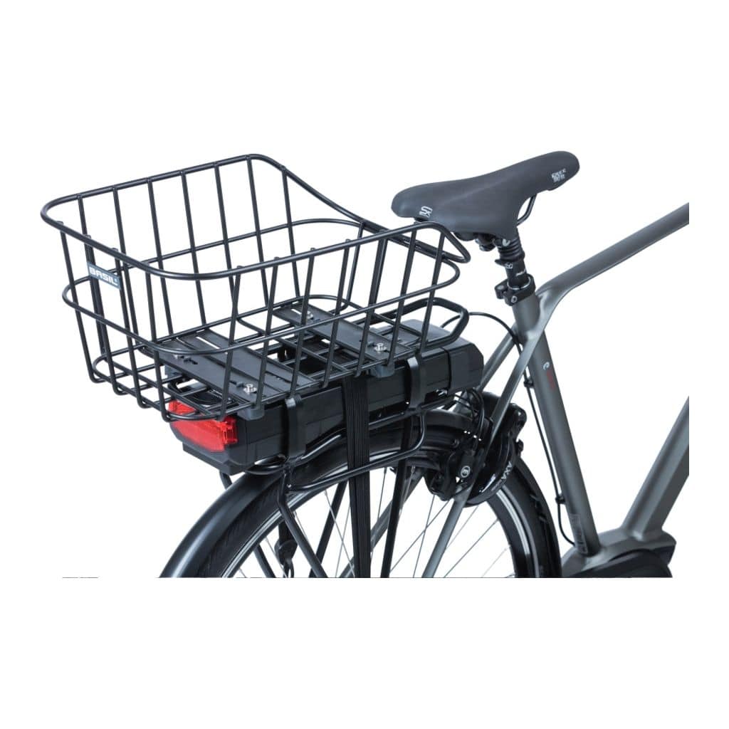 Mand Basil Cento WSL Aluminium Matt Black Achterop 22 Liter - Le Coq Wielerartikelen