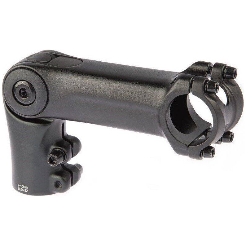 Zwarte Satori Ahead stuurpen Up3 verstelbaar, 110 mm lengte, Ø31,8 mm stuurstang, geschikt voor mountainbikes en racefietsen.