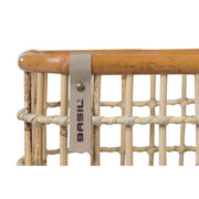 Groene Basil Life rotan fietsmand met ecologisch rotan, handgemaakt en geschikt voor op de fiets.
