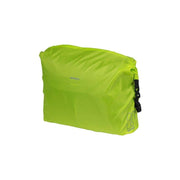 Basil Keep DRY en Clean horizontale regenhoes in neon geel voor fietstas, waterdicht en waterafstotend, beschermd tegen regen