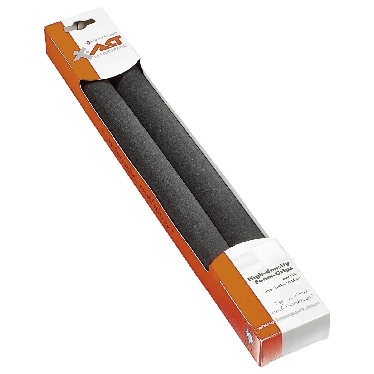 Zwart Ergotec Cfhd-02/2 stuurfoamset van 400 mm voor comfortabele handvatten op fiets.
