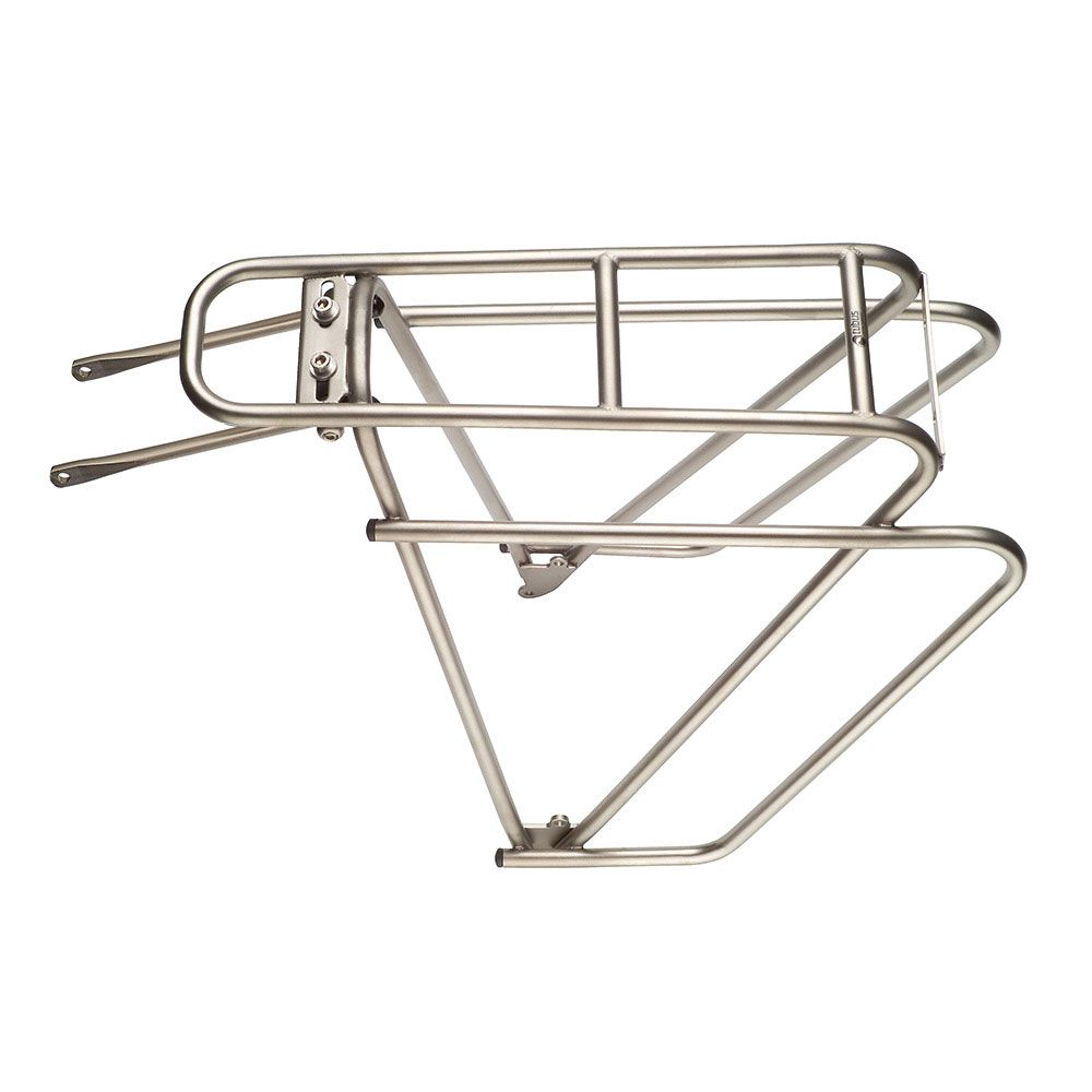 RVS achterdrager Tubus Logo Classic voor 26/28 inch fietsen, stevig bagagedrager voor achtergebruik.