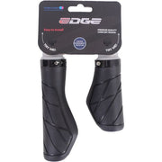 Edge Urban handvatset met lockring voor comfortabel fietsen, inclusief twee handvatten en stevige sluiting.